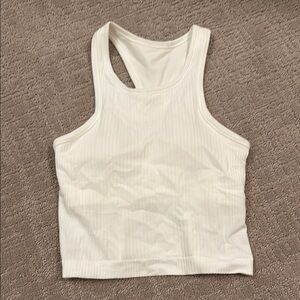 Lululemon Athletica Tank Top in White with Breathable Fabric